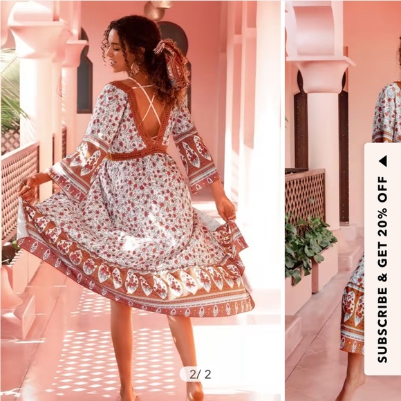 Cupshe Antonia Boho Front Tie Tassel Cover Up size small - Picture 10 of 14